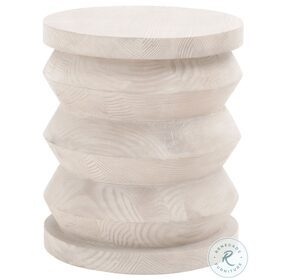 Pier White Wash Pine Accent Table
