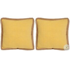 Sweet Sorona Yellow Pillow Set of 2