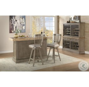 Pine Crest Distressed Pine and Burnished Gray Bar Set