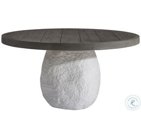Savona Textured Quarry And Weathered Teak Dining Table