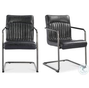 Ansel Black Arm Chair Set Of 2