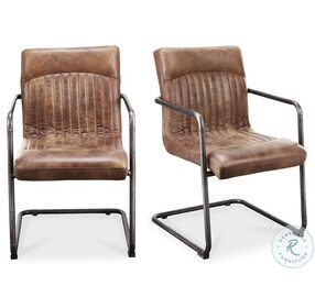 Ansel Brown Arm Chair Set Of 2