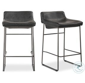 Starlet Black Counter Height Stool Set Of 2