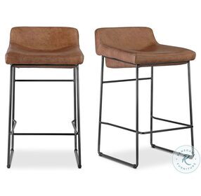 Starlet Brown Counter Height Stool Set Of 2
