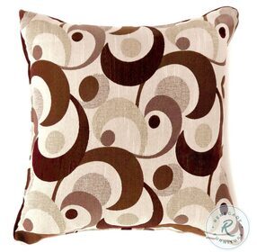 Swoosh Brown Large Pillow Set Of 2