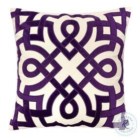 Jorja Beige And Purple Pillow Set Of 2