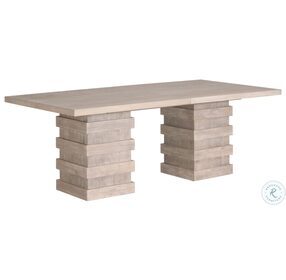 Traditions Natural Gray Acacia Plaza Extendable Dining Table