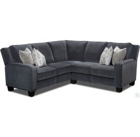 West End Fog Power Reclining Sectional with Power Headrest