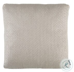 Tickled Grey Knit Palewisper Pillow