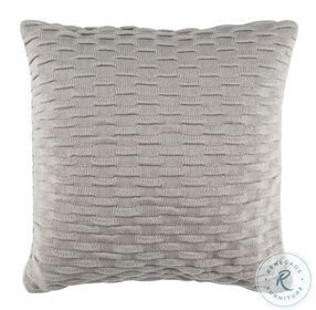 Noela Knit Light Grey Pillow