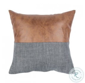 Parson Blue and Brown Pillow