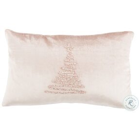 Enchanted Evergreen Peach Small Pillow