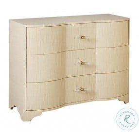 Plymouth Natural Grasscloth 3 Drawers Chest