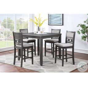 Gia Gray 5 Piece Counter Height Dining Set