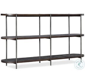 Commerce And Market Dark Wood And Charcoal Console Table