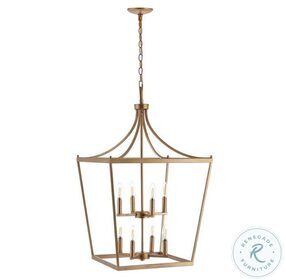 Vallor Gold Painted 8 Light Pendant