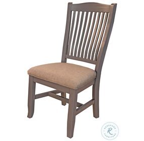 Port Townsend Grey Slat Back Upholstered Side Chair Set of 2