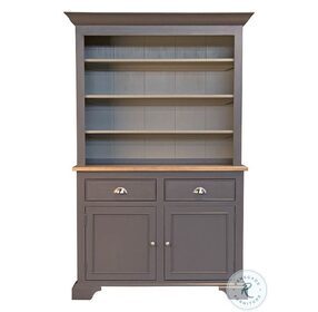 Port Townsend Grey And Seaside Pine Buffet with Hutch