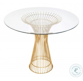 Powell Gold Leaf 30" Side Table