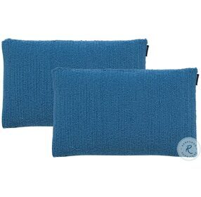Soleil Solid Light Marine Blue Pillow Set of 2