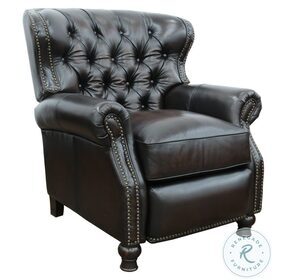 Presidential Stetson Coffee Leather Recliner