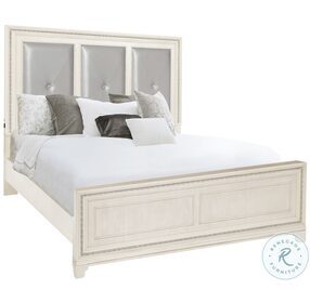 Orleans Pearl Queen Upholstered Panel Bed