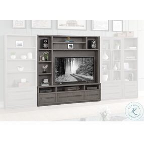 Pure Modern Soft Moonstone 2 Piece TV Console With Hutch