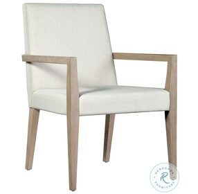 Scottsdale Soft White Upholstered Arm Chair