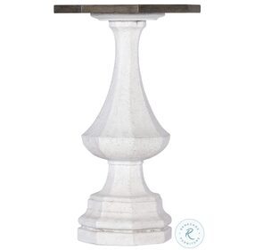 Traditions Soft White And Rich Brown Drink Table