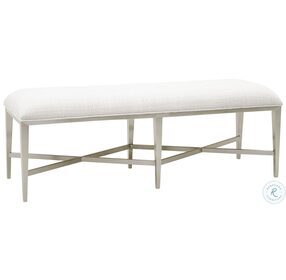 Ashby Place Reflection Gray Upholstered Bed Bench