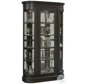 P021703 Brown Curio Cabinet