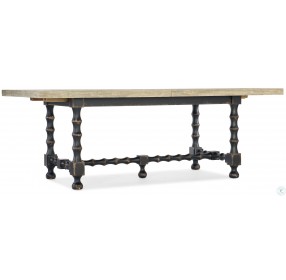 Ciao Bella Black 84" Extendable Dining Table