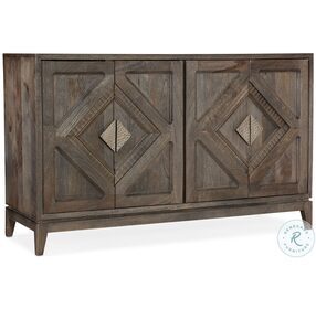 Commerce And Market Medium Natural Wood Carved Accent Chest