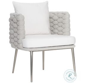 Santa Cruz Nordic Grey Outdoor Arm Chair