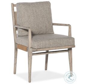 Amani Grey upholstered Arm Chair Set of 2