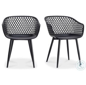 Piazza Black Outdoor Chair Set Of 2