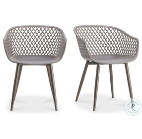 Piazza Gray Outdoor Chair Set Of 2
