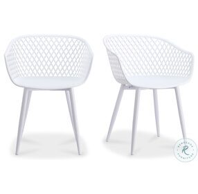 Piazza White Outdoor Chair Set Of 2