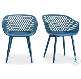 Piazza Blue Outdoor Chair Set Of 2