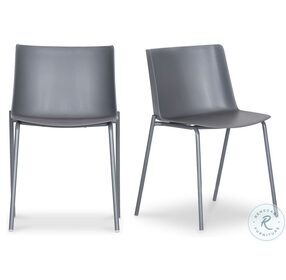 Silla Gray Outdoor Dining Chair Set Of 2
