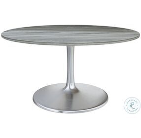 Star City Gray And Silver 60" Dining Table