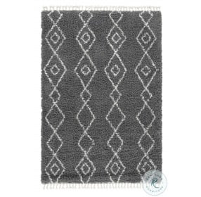 Maysel Charcoal And White Small Rug