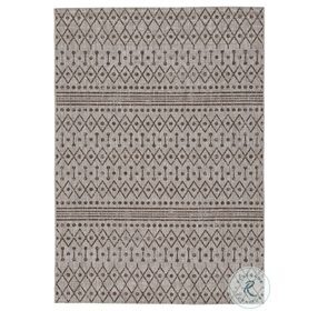 Dubot Tan Brown And White Large Rug