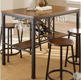 Rebecca Weathered Oak Counter Height Dining Table