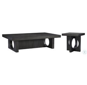 Micah Black Truffle Occasional Table Set