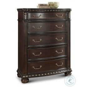 Monte Carlo Lustrous Cocoa 5 Drawer Lift Top Chest