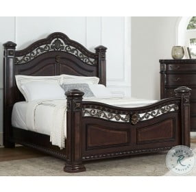 Monte Carlo Lustrous Cocoa Queen Poster Bed