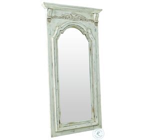 Reba Antique White Vertical Floor Mirror