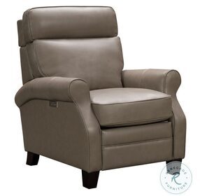 Remi Paris Gray Power Recliner with Power Heads Up And Forward Headrest