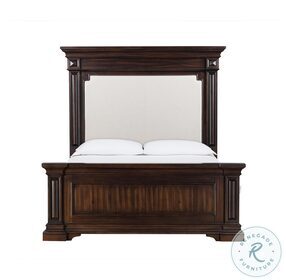 Stamford Brown Queen Upholstered Panel Bed